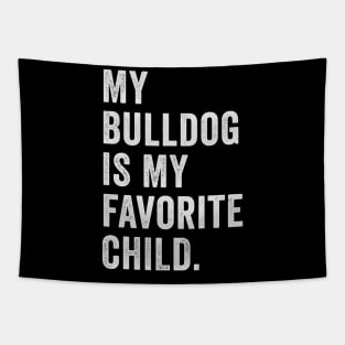 bulldog mom gift Tapestry