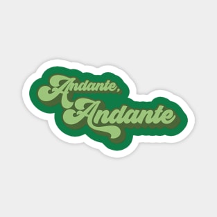 Andante green Magnet