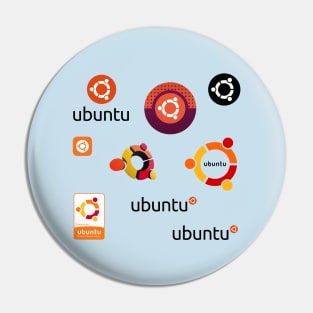 ubuntu sticker set Pin