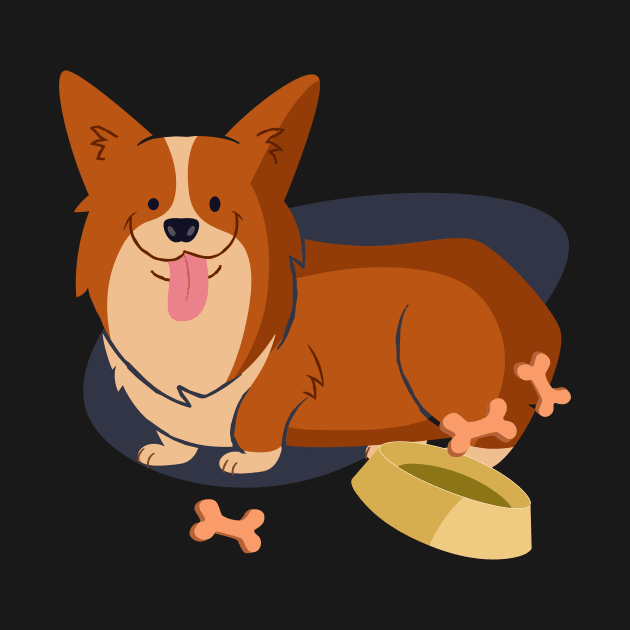 Welsh Corgi Pembroke by Foxxy Merch