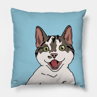 happy kitteh Pillow