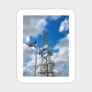 American Flag with Cellphone Tower Magnet