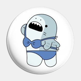 Shark in Swimsuit Pin