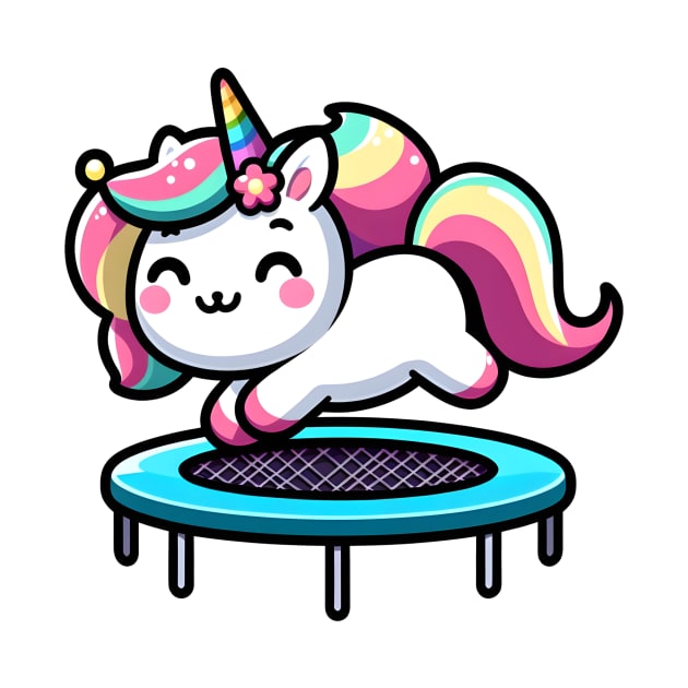 Trampoline Unicorn Olympics 🦄 - Bounce into Cuteness! by Pink & Pretty