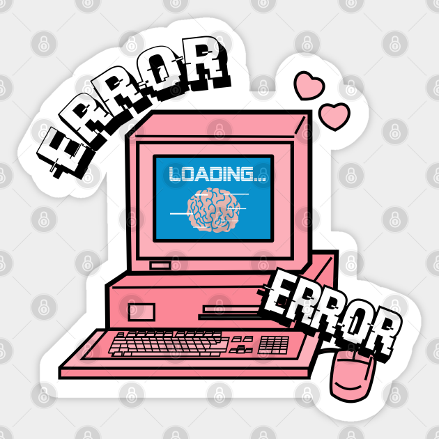 error message y2k sticker teepublic