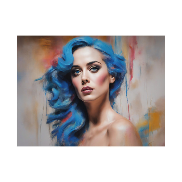 Katy Perry blue hair by bogfl
