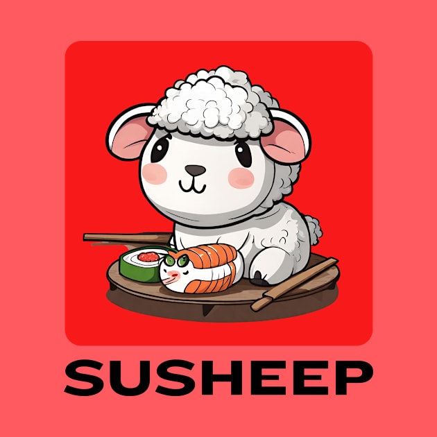 Susheep | Sheep Pun by Allthingspunny