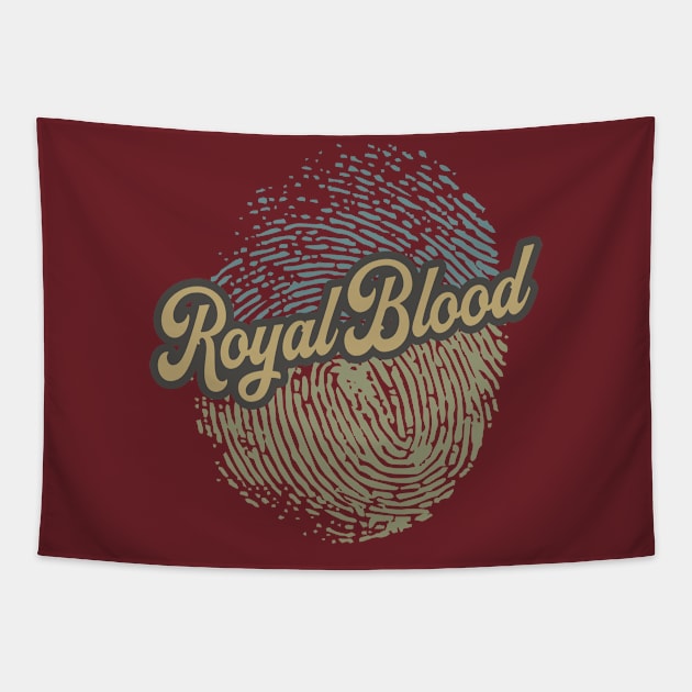 Royal Blood Fingerprint Tapestry by anotherquicksand