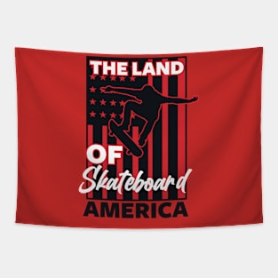 AMERICAN SKATEBOARD POSTER Tapestry