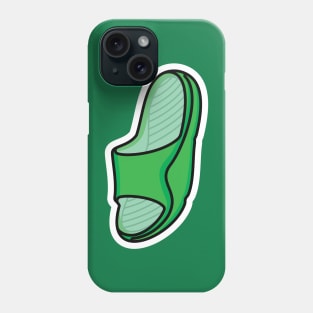 Men Footwear Single Slipper Shoe Sticker design vector. Men fashion object icon concept. Boys Outdoor shoe sticker vector design. Flip flop icon or Slipper logo design. Phone Case