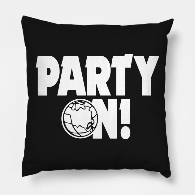 Party On! Pillow by MazzEffect7