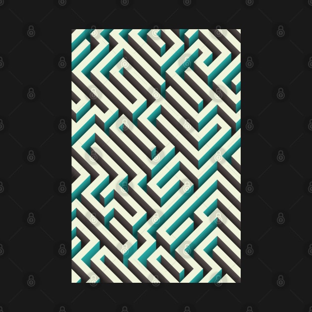 cyan maze by AtelierNab