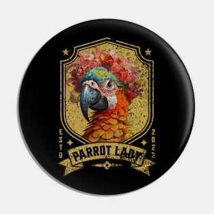 Crazy Parrot Lady Design - Bird Lover's Delight Pin