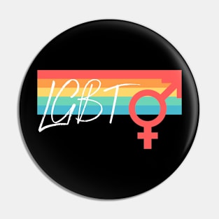 LGBTQ Rock Paper SCISSORS Pin