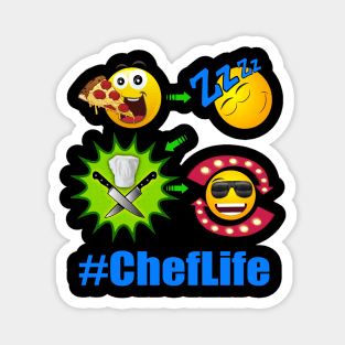 Chef Life Cooking Lifestyle #ChefLife Pizza Magnet