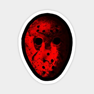 Red Bloody Horror Mask Magnet