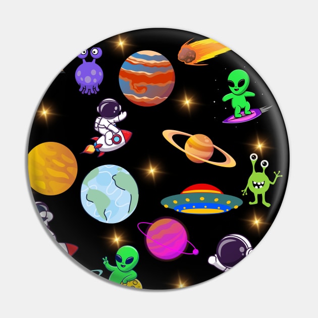 Stars, Astronauts, Aliens, and All Aboard the Galaxy Pin by Crystal6789