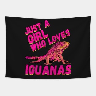 Just A Girl Who Loves Iguanas Gift design Tapestry