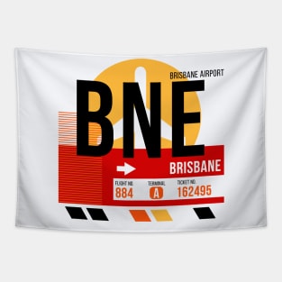 Brisbane (BNE) Airport // Sunset Baggage Tag Tapestry