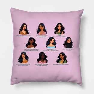 Los dichos de mama en español - Mama Hen Latino Hispanic Mother Quotes in Spanish Pillow