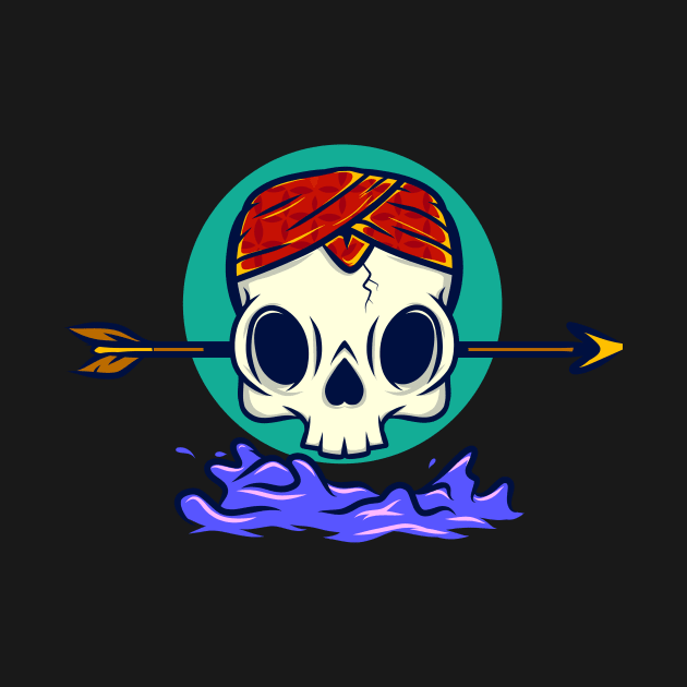 Blangkon Skull Head by jamalsukron