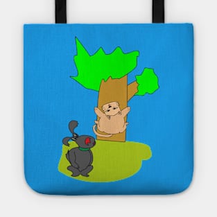 Cat and dog Tote