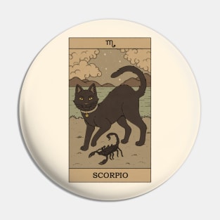 Scorpio Cat Pin