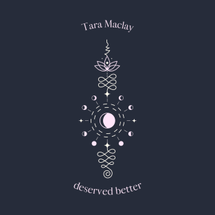 Buffy “Tara Maclay deserved better” quote with magic symbols pink T-Shirt