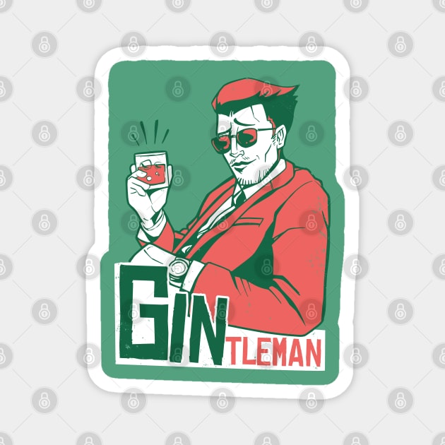 Gin Lover Magnet by LR_Collections