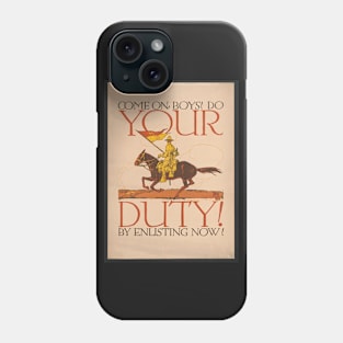 World War I Poster - Do Your Duty! Phone Case