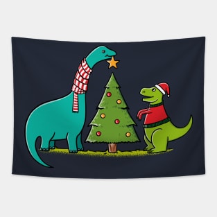 Dinosaurs Christmas Tapestry