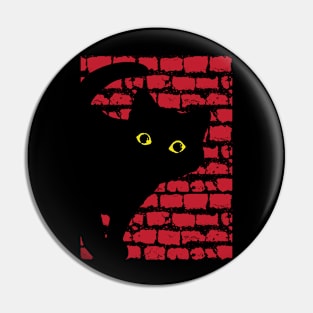 Black cat Pin