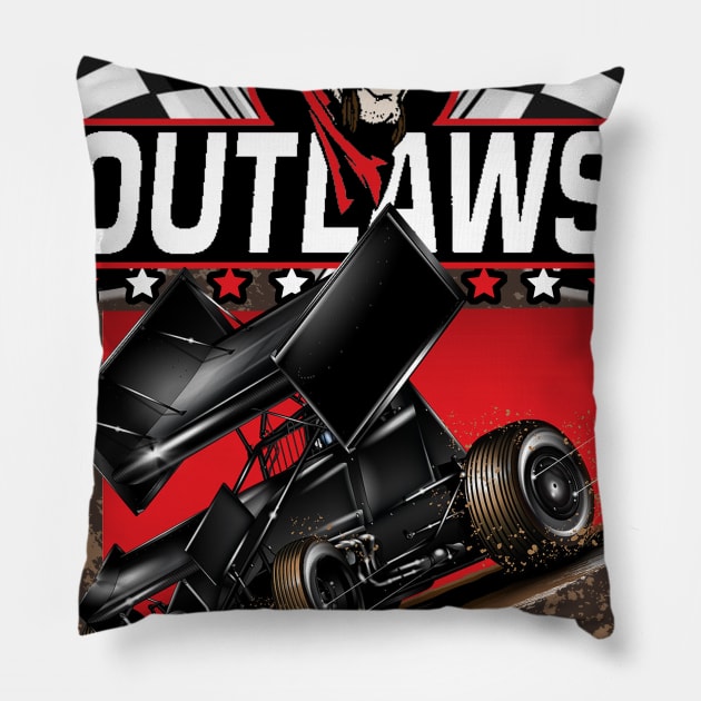 Outlaw Drift Pillow by Digitanim8tor