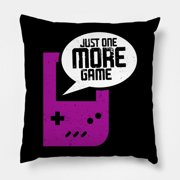 One More Game Pillow by machmigo