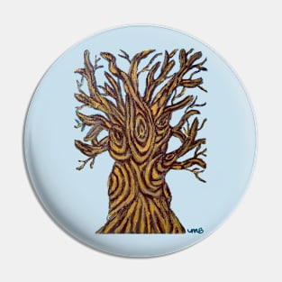 Solitary Tree in Acrylic Pin