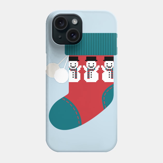 Christmas Sock Phone Case by AnaMartins