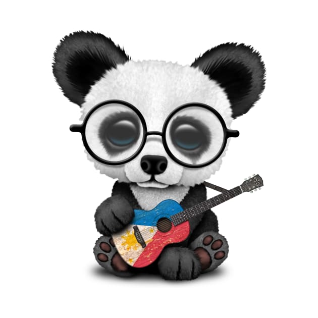 Baby Panda Playing Filipino Flag Guitar by jeffbartels