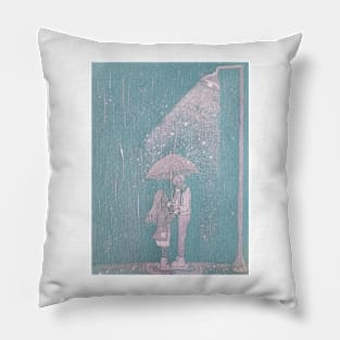 La pluie, c'est romantique Pillow