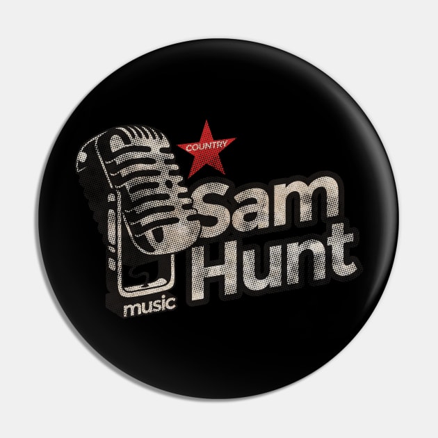 Sam Hunt - Vintage Microphone Pin by G-THE BOX