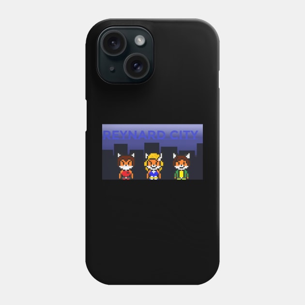 Reynard City pixel art (Animeartistmii) Phone Case by Reynard City