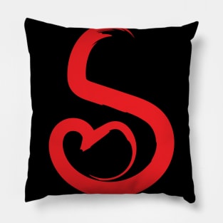 S Letter Pillow