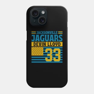 Jacksonville Jaguars Lloyd 33 American Flag Football Phone Case