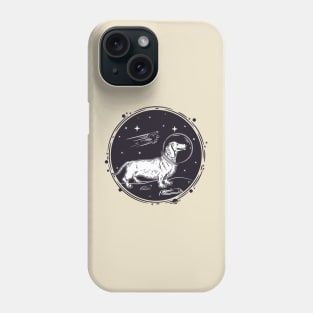 dachshund astronaut Phone Case