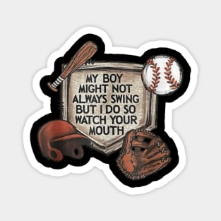 Baseball Grandma Thats My Grandson Out There Magnet