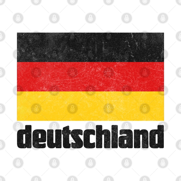 Deutschland / Germany Faded Style Flag Design by DankFutura