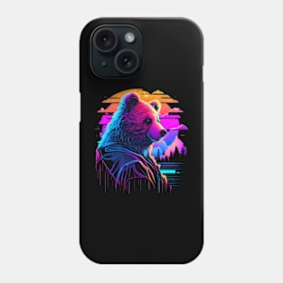 Vaporwave Bear Phone Case