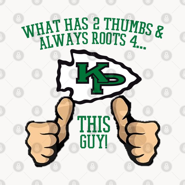 What has 2 thumbs and roots for King Philip, THIS GUY by ArmChairQBGraphics