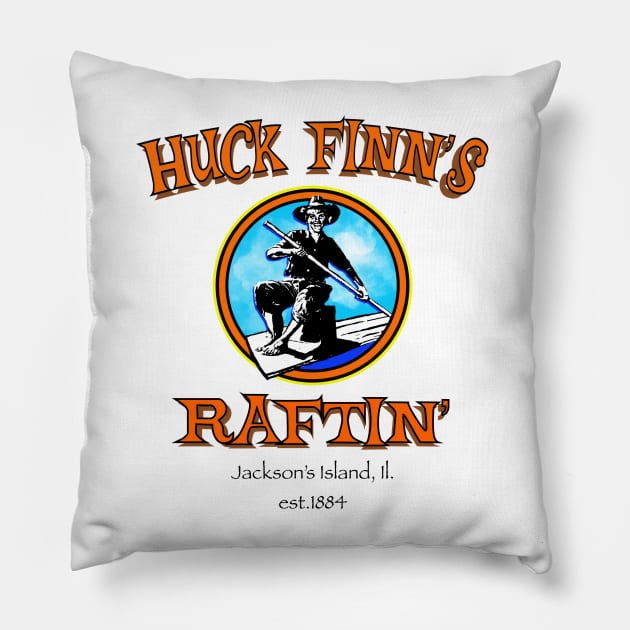 Huck Finn's Raftin' Pillow by Retro-Matic