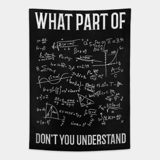 What Part Of Don't You Understand - funny Math Teacher Gift T-shirt Tapestry