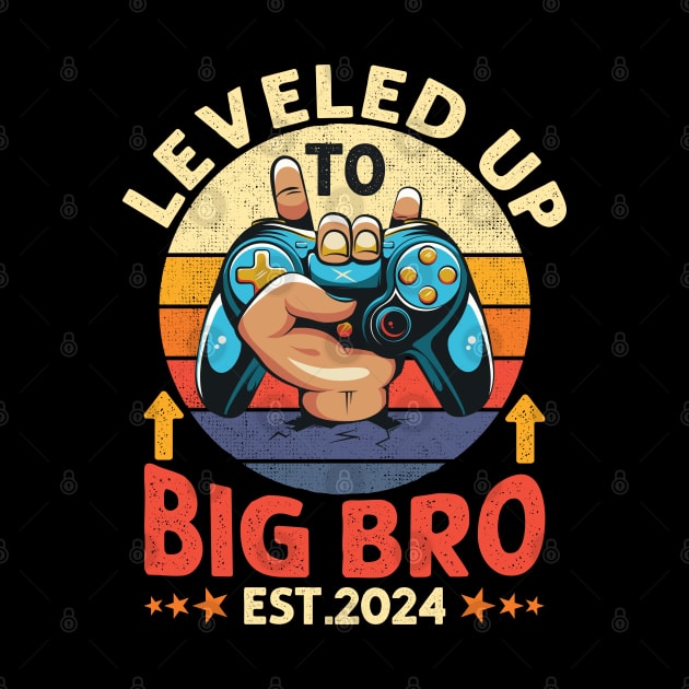 Leveled Up to Big Brother Video Gamer Big Bro Level Unlocked Boys by DenverSlade